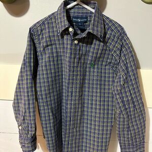 Boys Ralph Lauren Plaid Oxford Shirt